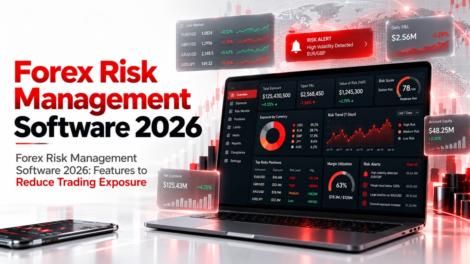 You are currently viewing Forex Risk Management Software 2026: Features to Reduce Trading Exposure